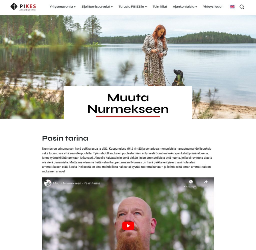 Laskeutumissivu PIKESille