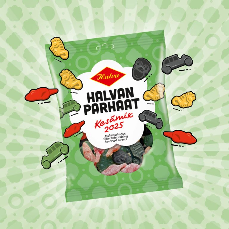Halvan uutuusherkut referenssi